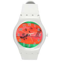 Flying Eyebird Round Plastic Sport Watch (M)