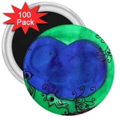 Peacocks 3  Magnets (100 Pack) by snowwhitegirl