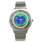 Peacocks Stainless Steel Watch Front