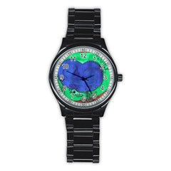 Peacocks Stainless Steel Round Watch by snowwhitegirl