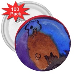 Creepy Castle 3  Buttons (100 pack) 