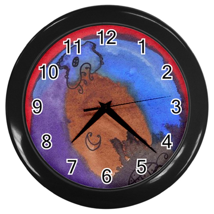 Creepy Castle Wall Clock (Black)