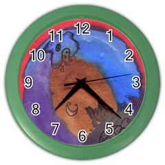 Creepy Castle Color Wall Clock