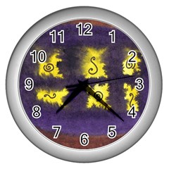 Boring Egg Wall Clock (silver)