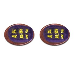 Boring Egg Cufflinks (oval) by snowwhitegirl