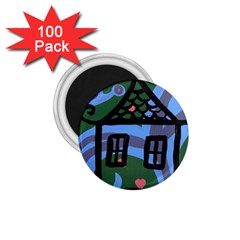 Smiling House 1 75  Magnets (100 Pack)  by snowwhitegirl