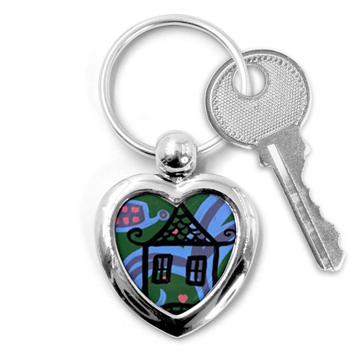 Smiling House Key Chains (Heart) 