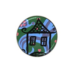 Smiling House Hat Clip Ball Marker (4 Pack) by snowwhitegirl