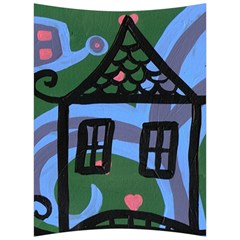 Smiling House Back Support Cushion by snowwhitegirl