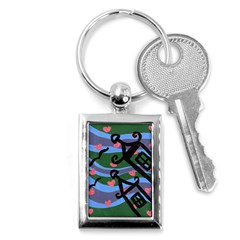 Two Houses Key Chains (rectangle)  by snowwhitegirl