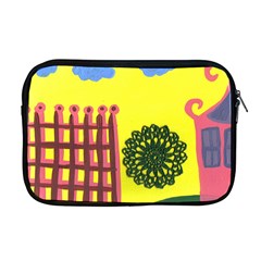 Pink House And Fence Apple Macbook Pro 17  Zipper Case by snowwhitegirl