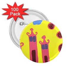 Three Houses Saying Ohhhh 2 25  Buttons (100 Pack)  by snowwhitegirl