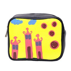 Three Houses Saying Ohhhh Mini Toiletries Bag 2-side by snowwhitegirl