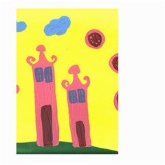 Three Houses Saying Ohhhh Large Garden Flag (two Sides)