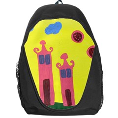 Three Houses Saying Ohhhh Backpack Bag by snowwhitegirl