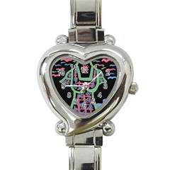 Seagulls Attacking Dress Heart Italian Charm Watch by snowwhitegirl