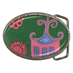 The Biggest Pink House Belt Buckles by snowwhitegirl