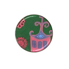 The Biggest Pink House Hat Clip Ball Marker (4 Pack) by snowwhitegirl