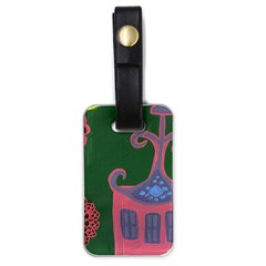 The Biggest Pink House Luggage Tags (one Side)  by snowwhitegirl