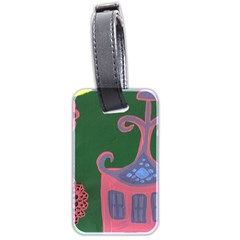 The Biggest Pink House Luggage Tags (two Sides) by snowwhitegirl