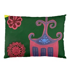 The Biggest Pink House Pillow Case (two Sides) by snowwhitegirl