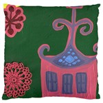 The Biggest Pink House Large Cushion Case (One Side) Front