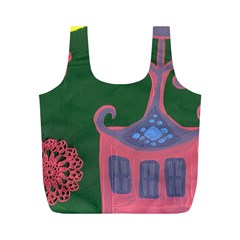 The Biggest Pink House Full Print Recycle Bags (m)  by snowwhitegirl