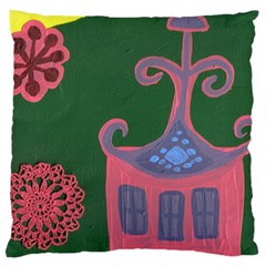 The Biggest Pink House Standard Flano Cushion Case (one Side) by snowwhitegirl