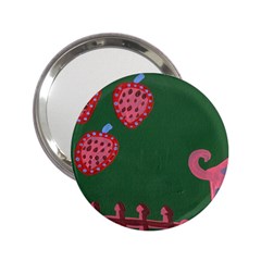 Floating Strawberries 2.25  Handbag Mirrors