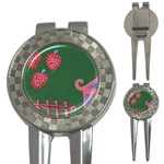 Floating Strawberries 3-in-1 Golf Divots Front