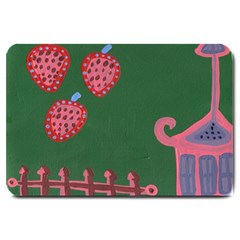 Floating Strawberries Large Doormat 