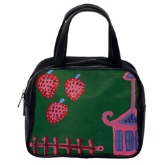 Floating Strawberries Classic Handbags (One Side)