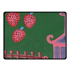 Floating Strawberries Fleece Blanket (small) by snowwhitegirl