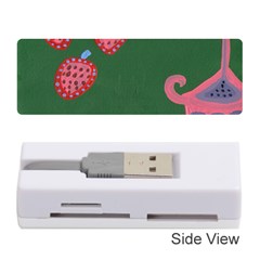 Floating Strawberries Memory Card Reader (Stick)