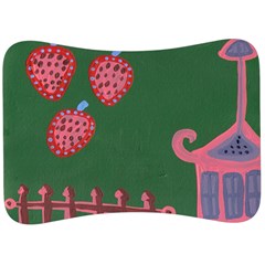 Floating Strawberries Velour Seat Head Rest Cushion