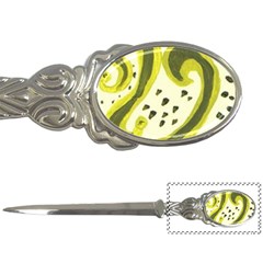 Yellow Swirls Letter Opener by snowwhitegirl