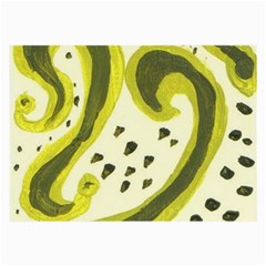 Yellow Swirls Large Glasses Cloth by snowwhitegirl