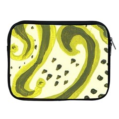 Yellow Swirls Apple Ipad 2/3/4 Zipper Cases by snowwhitegirl