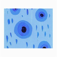 Blue Rain Small Glasses Cloth by snowwhitegirl