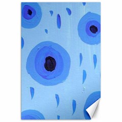 Blue Rain Canvas 20  X 30   by snowwhitegirl