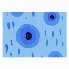 Blue Rain Large Glasses Cloth by snowwhitegirl