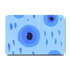 Blue Rain Small Doormat  by snowwhitegirl