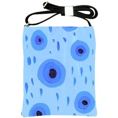 Blue Rain Shoulder Sling Bags by snowwhitegirl