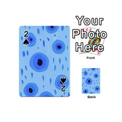 Blue Rain Playing Cards 54 (mini)  by snowwhitegirl