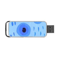 Blue Rain Portable Usb Flash (two Sides) by snowwhitegirl