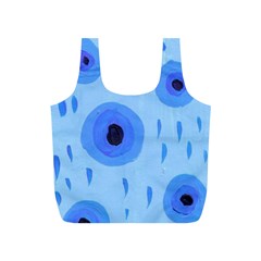 Blue Rain Full Print Recycle Bags (s)  by snowwhitegirl