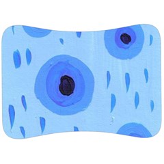 Blue Rain Velour Seat Head Rest Cushion