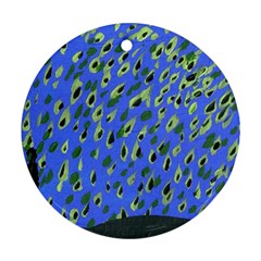 Raining Leaves Ornament (round) by snowwhitegirl