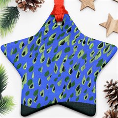 Raining Leaves Ornament (star) by snowwhitegirl