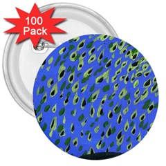 Raining Leaves 3  Buttons (100 Pack)  by snowwhitegirl